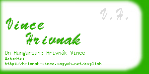 vince hrivnak business card